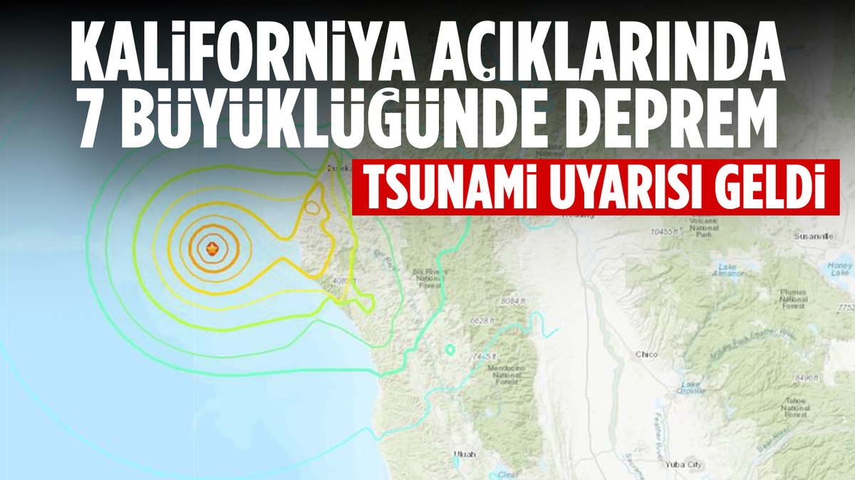 ABD’nin Kaliforniya eyaletinde 7 büyüklüğünde deprem