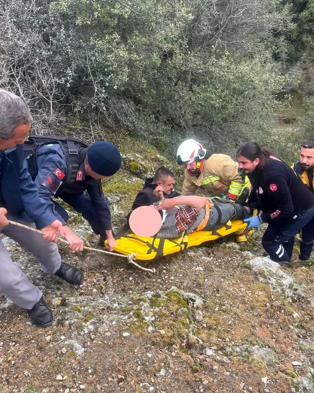 Zihinsel Engelli Vatandaş Uçurumdan Düştü